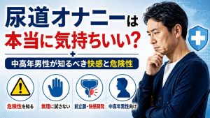 尿道オナニーは本当に気持ちいいのか、中高年男性が知るべき快感と危険性を解説するアイキャッチ画像